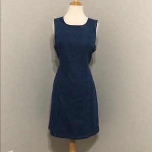 J Crew denim sleeveless dress, size 14
